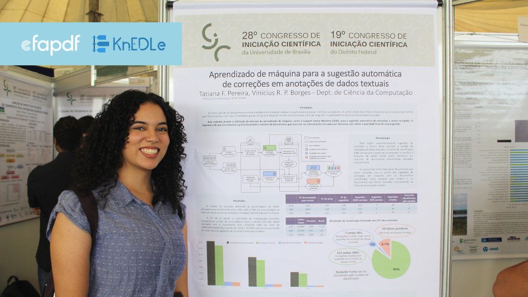 A estudante Tatiana Pereira foi premiada no 28º Congresso de Iniciação Científica da Universidade de Brasília.