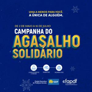 FAPDF adere à campanha do GDF “Agasalho Solidário 2024”